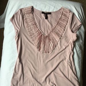 BCBGMaxAzria vneck lavender unique detail soft